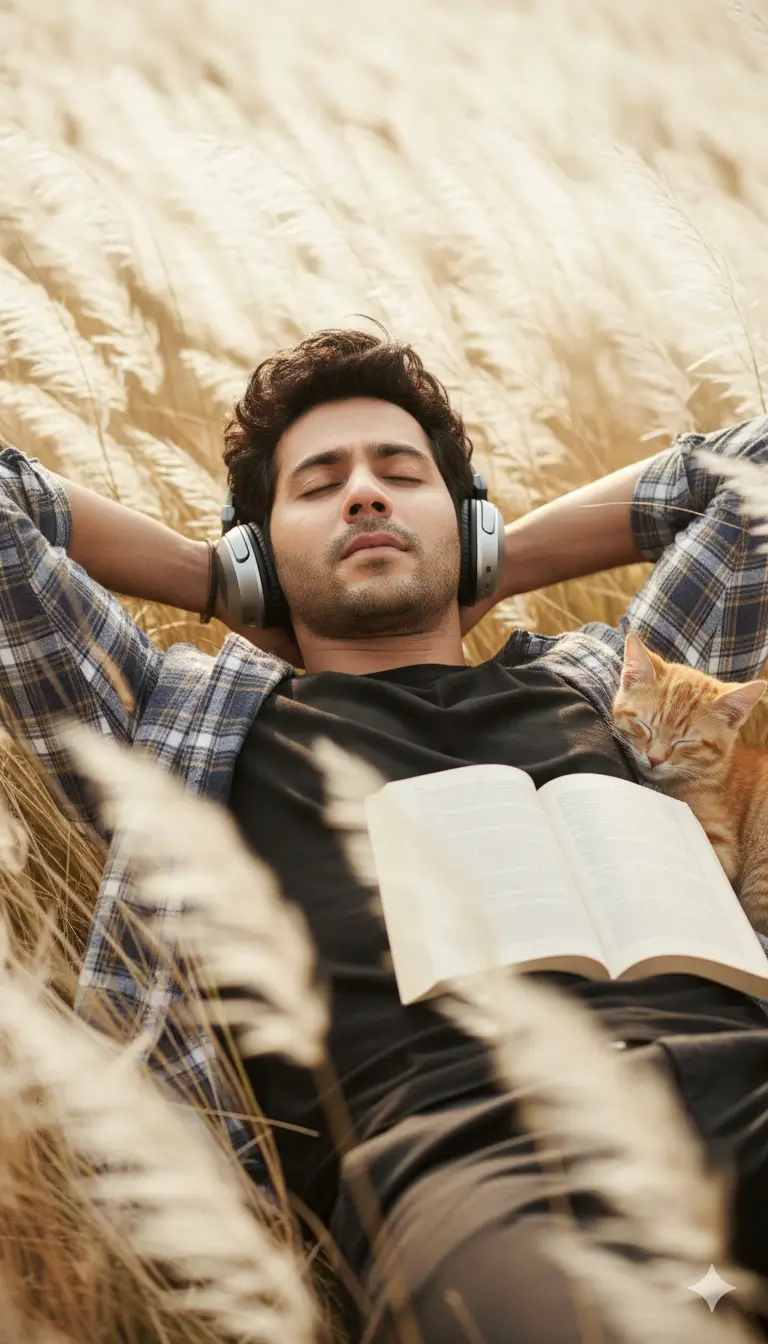 Cinematic Feathery Field Portrait